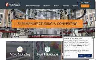 Transcendia website