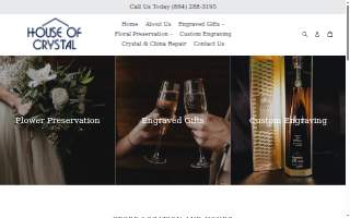 House Of Crystal, INC | Engraving | Flower Preservation | Upstate South Carolina