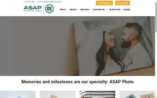 ASAP Photo & Video + The Print Refinery website