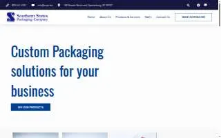 Southern States Packaging Co website