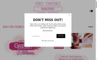 Grafton Cosmetics website