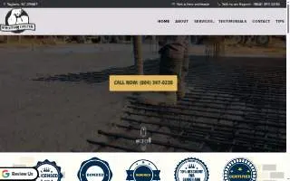 Armstrong Concrete LLC - Residential Concrete Service Contractor, Stamped Concrete, Concrete Foundation Repair Taylors SC website