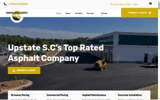 Carolina Asphalt Services website