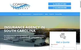 Coastal Insurance Brokers of North Myrtle Beach website