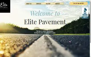 Elite Pavement Services website