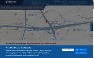 Velocity Truck Centers of Greenville website