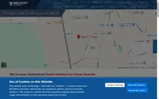 Velocity Truck Centers of Piedmont website