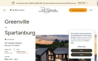 Schumacher Homes of Greenville-Spartanburg website