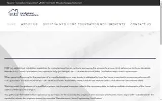 Manufactured Home Foundations website