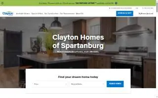 Clayton Homes of Spartanburg website