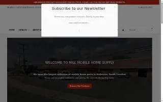 M & L Mobile Home Supplies website
