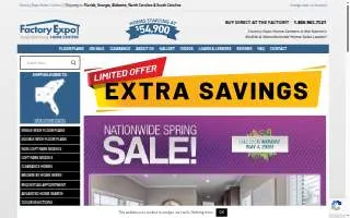Factory Expo Home Centers website
