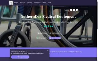 SuthernDay Medical Equipment website