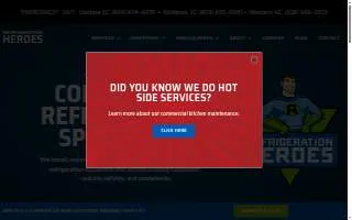 Refrigeration Heroes website