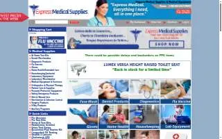 Express Medical Supplies website