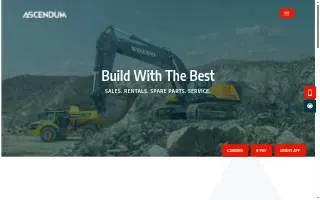 Ascendum Machinery, Inc. of Piedmont website