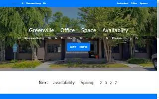 Greenville Office Space website