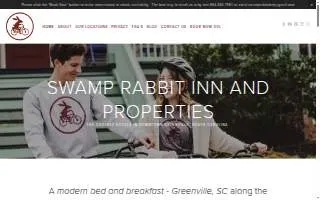 Swamp Rabbit Inn and Properties website