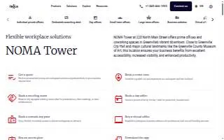 Regus - Greenville - Downtown - NOMA Tower website