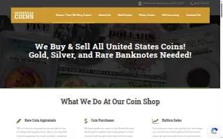 Greenville Coins website