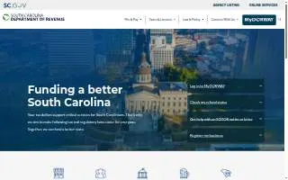 South Carolina Department of Revenue (SCDOR) website