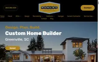 Nunley Custom Homes website