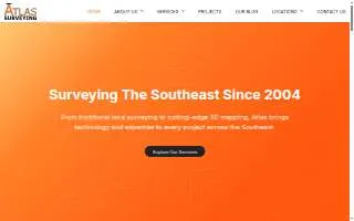 Atlas Surveying, Inc. | Greenville-Spartanburg website