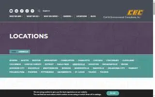 Civil & Environmental Consultants, Inc. of Greenville website