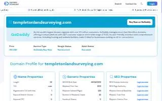 Templeton Land Surveying Inc website