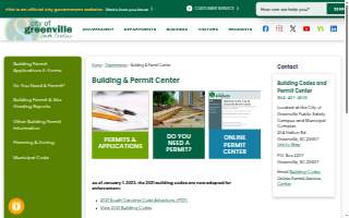 City of Greenville Building Codes