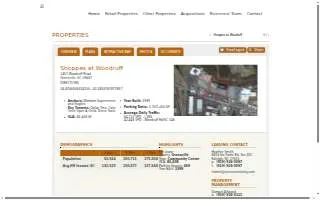 Shoppes At Woodruff website