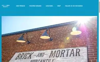 Brick and Mortar Mercantile website