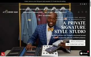 A Polished Man website
