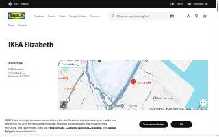 IKEA of Elizabeth website