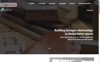 Interior Elements of Greenville website
