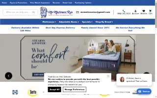 Mr. Mattress Inc of Greenville website
