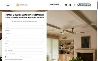 Shades | Window Fashion Studio website