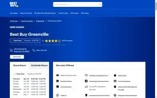 Best Buy of Greenville website