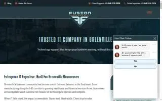 Fusion Managed IT website
