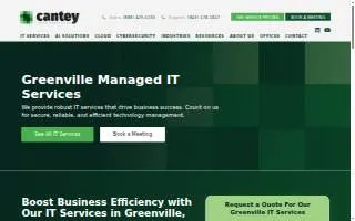 Cantey Tech Consulting - Greenville Managed IT Services Company website