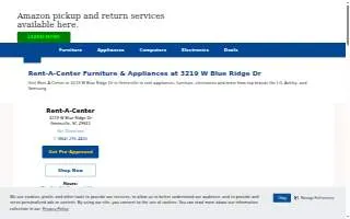Rent-A-Center of Greenville website