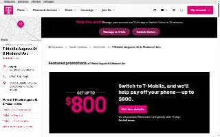T-Mobile Authorized Retailer of Greenville website