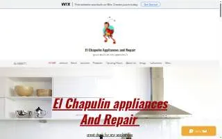 El-Chapulin Appliances And repairs website