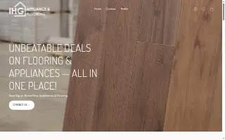 IHG Discount Appliance & Flooring website