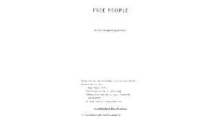 Free People Escape Popup website