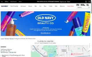 Old Navy Outlet of Brooklyn website