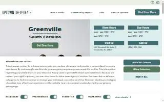 Uptown Cheapskate Greenville website