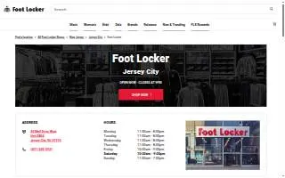 Foot Locker of Jersey City website