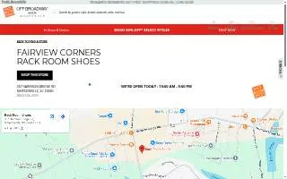 Rack Room Shoes of Simpsonville website