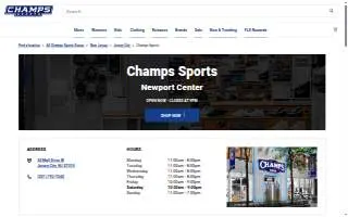 Champs Sports of Jersey City website